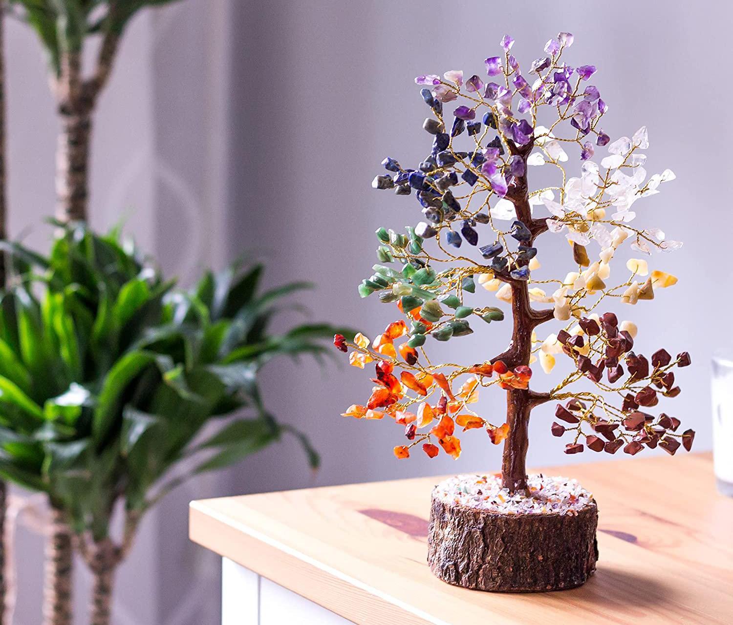 Abundance Tree with 7 Chakra Stones